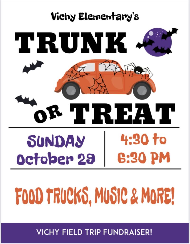 Trunk of Treat poster with details